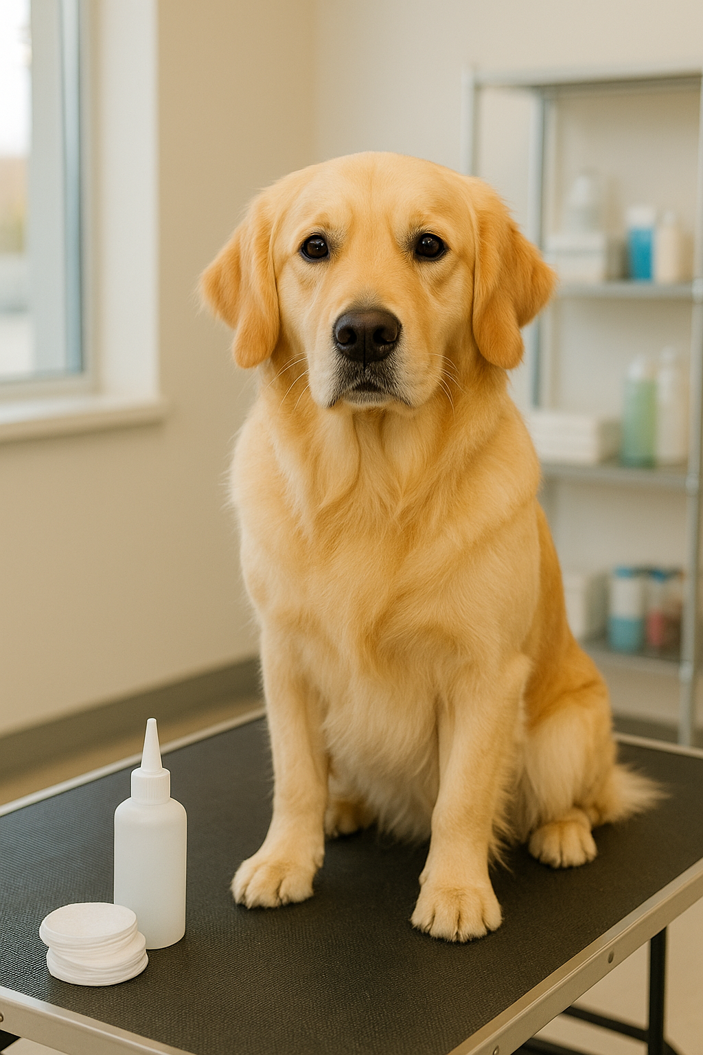 Professional dog ear cleaning